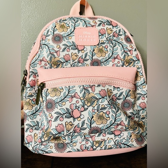 Disney Handbags - Disney Mini Mouse Pink floral Back Pack​